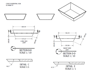 Corsi-Rosenthal box geometry